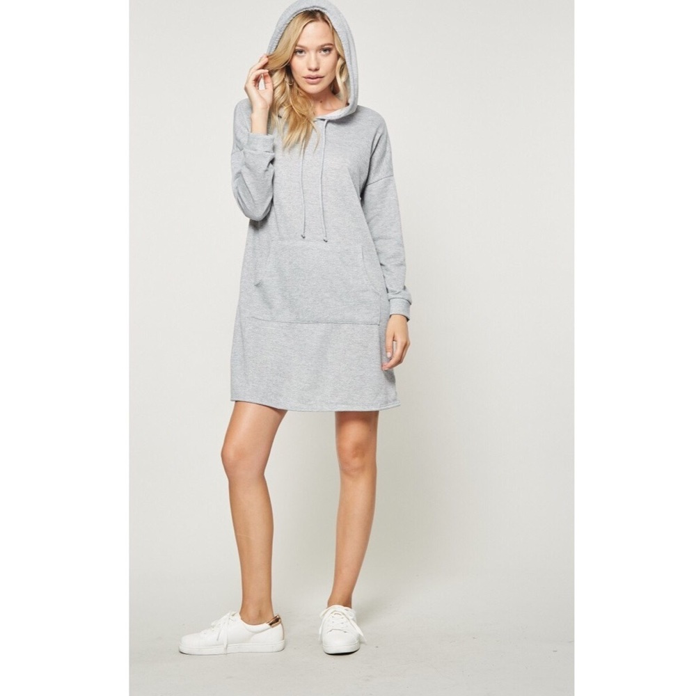 Heather Grey Hoodie Dress